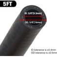 thumbnail image 3 of GFDYREE 3/8" Heater Hose Coolant Radiator Straight 100PSI SAE 20R3 5FT Black, 3 of 5