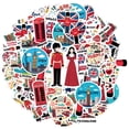 thumbnail image 2 of 35pcs-100pcs British Sticker Pack Stationery Stickers Travel Stickers Kids Stickers for Suitcase Laptop Guitar, 2 of 9