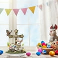 thumbnail image 3 of YWIYIUD 2PCS Easter BunnyEggs Decorations Spring Easter Centerpieces Tiered Tray Decor 2D Acrylic BunnyEgg FlowerFigurines Table Ornament for Farmhouse Home Kitchen Easter Party,Birthday Gifts, 3 of 8