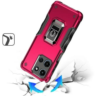 Cover Per Motorola Moto G10/G20/G30/G10 Power - Custodia Con Anello Girevole 360° E Supporto Magnetico, Bumper Resistente TPU, Colore Blu Scuro - 3