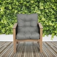 thumbnail image 4 of Patio Chair Cushion, Moon Mist, Stripe, 21”W x 19”D (seat) x 22.5”H (back), 4 of 10