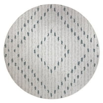 Parson White & Blue Indoor Floor Mat by Kavka Designs