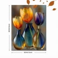 thumbnail image 3 of Colorful Glass Tulips Canvas Wall Art, Modern Abstract Photography Print, Stylish Home Interior Wall Decor, 3 of 8