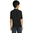 thumbnail image 3 of Gildan DryBlend Youth Jersey Polo shirt, Collared T-Shirt Solid Print Unisex Polo Shirt (Black M), 3 of 5