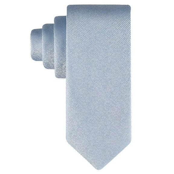 Calvin Klein Mens Regular fit Tie Necktie One Size Light Matte Blue