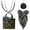 Black Paisley Bandana, variant on NCY 4PCS Tote Bag Decor Kit, Decorative Bow & Pom Pom Accessories, Compatible with YETI Camino 20/35/50 Carryall, Bogg Beach Tote Bags
