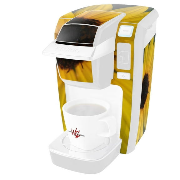 Yellow Daisy - Decal Style Vinyl Skin fits Keurig K10 / K15 Mini Plus Coffee Makers (KEURIG NOT INCLUDED)
