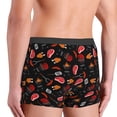 thumbnail image 4 of Rateoe BBQ Mens Boxer Briefs Poly Spandex Performance Boxer Briefs Underwear Hem Boxer Briefs - X-Large, 4 of 8