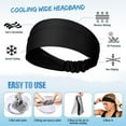 thumbnail image 2 of Lsupdaol 4 Pcs Sweat Headbands for Women Men Cooling Headbands Sweat Absorbing Athletic Wrap Moisture Wicking Sports Hair Bands for Workout, Jogging, Yoga, Cycling, 2 of 14