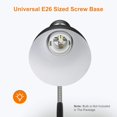 thumbnail image 3 of LEPOWER Métal Lampe de Bureau en, Col de Cygne Réglable Lampe de Table Moderne pour Maison, Bureau, Chambre, Noir, 3 of 8