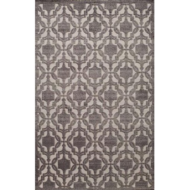 Rugs America 26009 Riviera Charcoal Rectangle Oriental Rug, 8 x 10 ft.