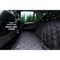 thumbnail image 2 of Bulldogology Premium Dog Car Seat Covers - Bench and Hammock-Style Backseat Cover and Protector - Waterproof, Double-Stitched GSM Oxford Material - Adjustable Headrest Straps (Large, Black), 2 of 7