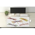 thumbnail image 2 of Dragonfly Computer Mouse Pad, 5 Bugs in Modern Abstract Pattern Natural Beauty Motif, Rectangle Non-Slip Rubber Mousepad X-Large, 35" x 15" Gaming Size, Multicolor, by Ambesonne, 2 of 2