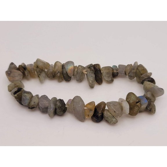 labradorite Bracelet Handmade Genuine Crystal Stretch Bracelet