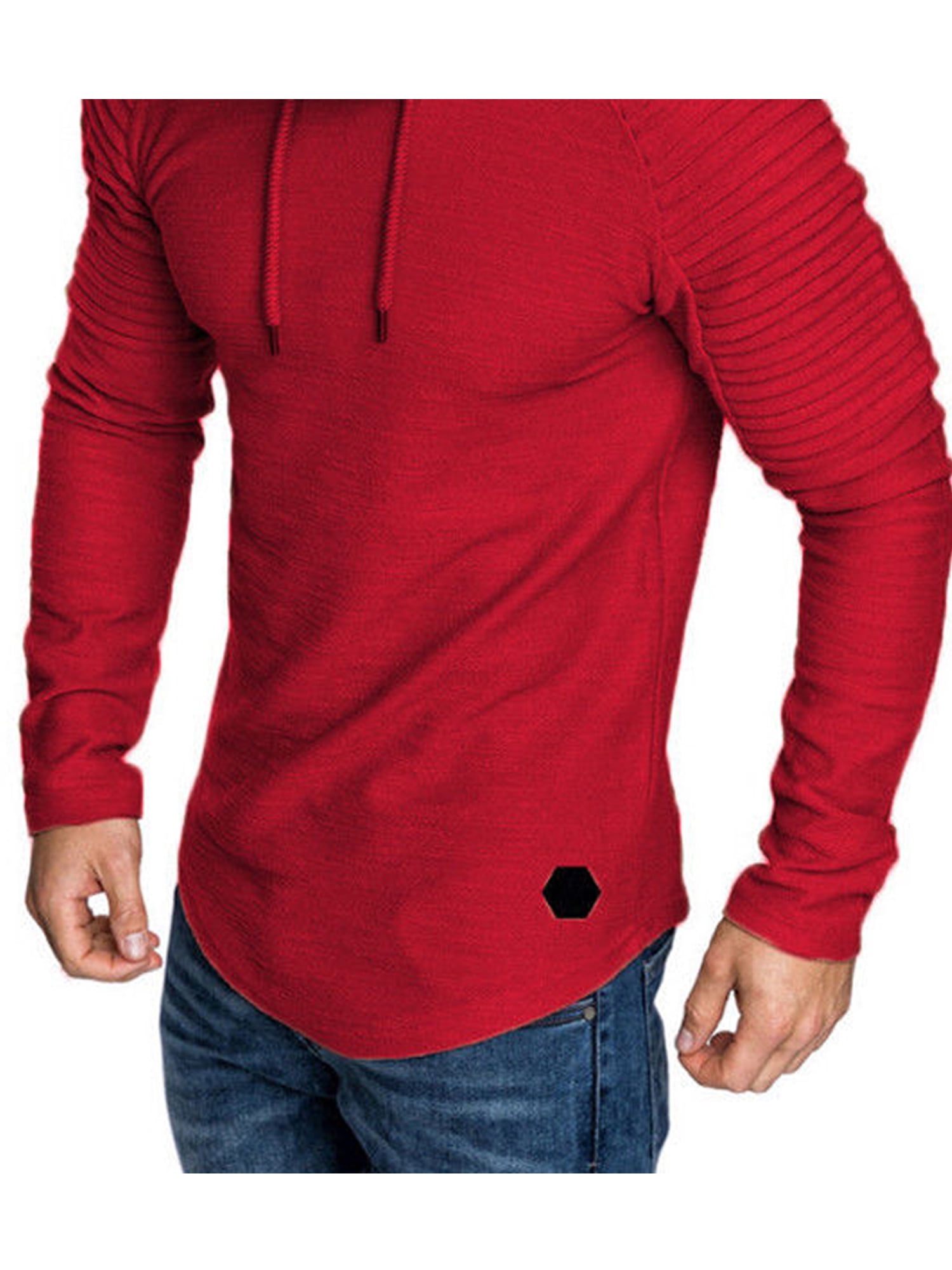 Long Sleeve Pocket Hooded Sweatshirt Breathable Activewear Sport Outwear Muscle Shirt Mens Tops MISYAA Hoodies for Men