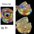 thumbnail image 5 of 16ft Shining Ribbon Fairy Lights 50LED String Lights for Christmas Tree, DIY Garland Battery Operated Xmas Tree Holiday Indoor Outdoor Christmas Decor, 5 of 5