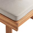 thumbnail image 4 of Linon Chaise Longue Extérieure en Bois Réglable avec Coussins Naturel, 4 of 7