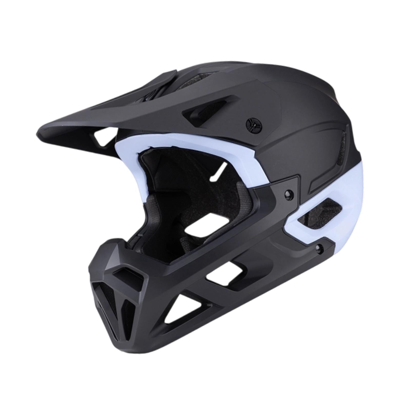 Dualoai Mountain Bike Helmet Mountain & Road , Lightweight, Ventilation, Breathable with Removable Chin Pad, Cycling Helmet Black Blue