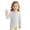 05-White, variant on Annhoo Toddler Girls Jean Jacket Long Sleeve Lapel Button down Coats Kids Classic Denim Jacket with Multi Pockets