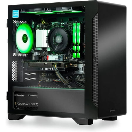 Thermaltake - Graphite 360 Gaming Desktop - AMD Ryzen 5 5600X - 16GB Memory - NVIDIA GeForce RTX 3060 - 1TB NVMe M.2 - Black