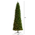 thumbnail image 3 of Nearly Natural Clear Prelit LED Decorated Slim Pine Artificial Christmas Tree, 11', 3 of 11