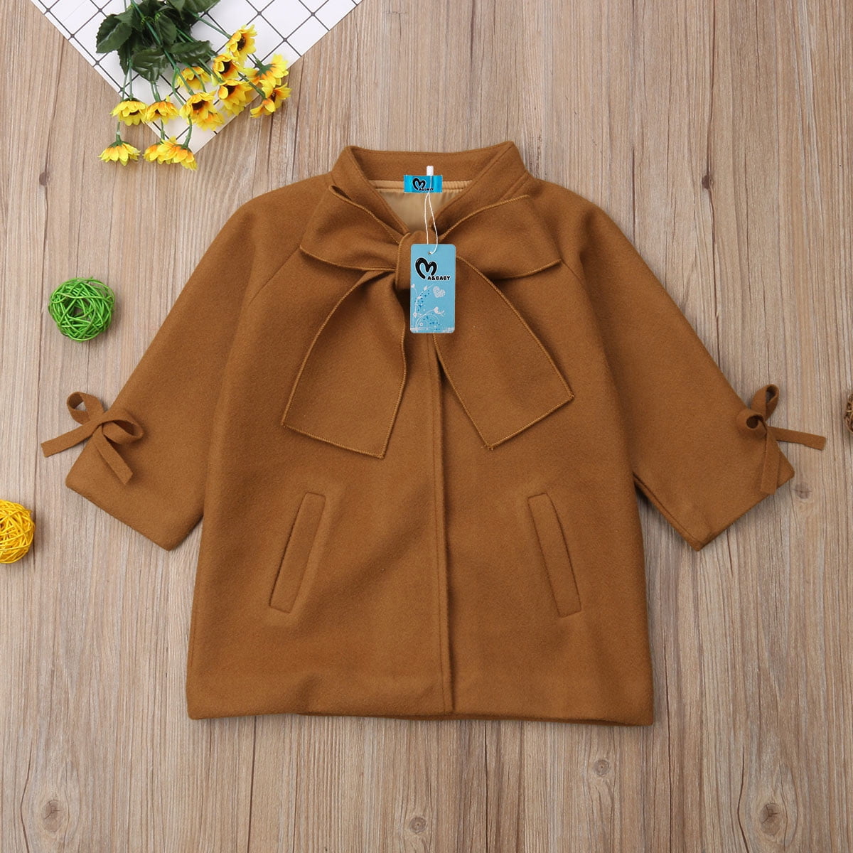 baby girl mustard coat