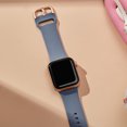 thumbnail image 2 of BANDOVA Silicone Sport Band Compatible with Apple Watch 38/40/41/42mm(Series 11 10), Waterproof Strap with Classic Buckle for Women Men, BlueGray, 2 of 7