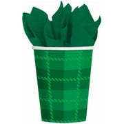 St. Paddy's Day Plaid Patrick's Clover Shamrock Holiday Party 9 oz. Paper Cups