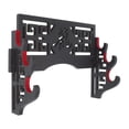 thumbnail image 1 of Velvet Protect Sword Wall Mount Sword Holder Display Stand with Felt Strips for Katana Wakizashi (3, 1 of 5