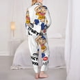 thumbnail image 5 of Lsque Sml Jeffy Pattern Long Sleeve Pajama Set for Women - Soft 2-Piece Sleepwear and Loungewear Set with Pockets, Comfy Nightwear, 5 of 8