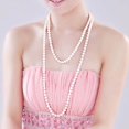 thumbnail image 4 of follure8mm Pearl Long Pearls Necklace For Lady Nice Hot Female Gift, 4 of 5