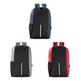 thumbnail image 1 of Paquete 10 piezas Mochila con salida USB y porta laptop rojo 30 x 43 x 16, 1 of 6