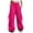 Hot Pink, variant on felwors Baggy Cargo Pants Women Casual High Waisted Parachute Pants Drawstring Loose Hip Hop Wide Leg Pant Y2K Wine, XL