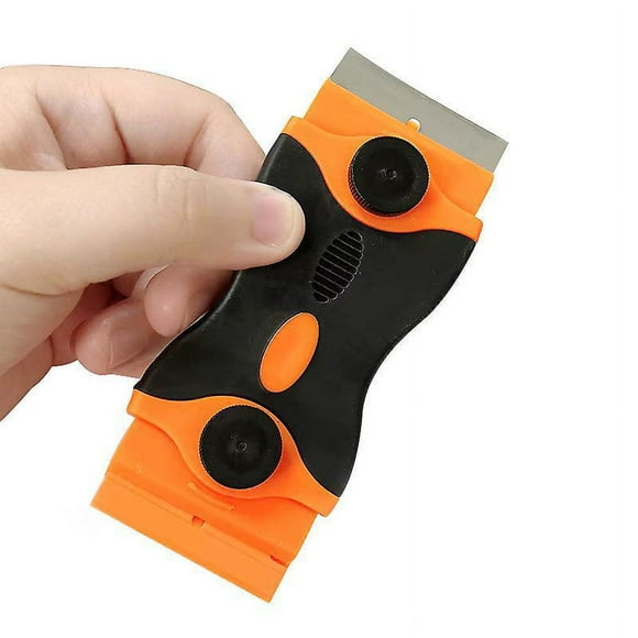 2-in-1 Razor Blade Scraper for Decals, Stickers, Labels, Caulk, Adhesive, Paint Removal