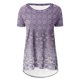 thumbnail image 5 of Fiudx Ofertas Flash Artículos En Oferta Top de Cuello Redondo de Manga Corta Raglán Largo con Espalda Corta y Estampado Informal para Mujer, 5 of 5