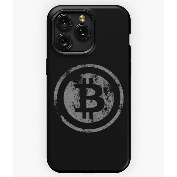 Vintage Bitcoin BTC Cryptocurrency Crypto Logo A4090 Phone Case for iPhone 11 to 17 Pro Max