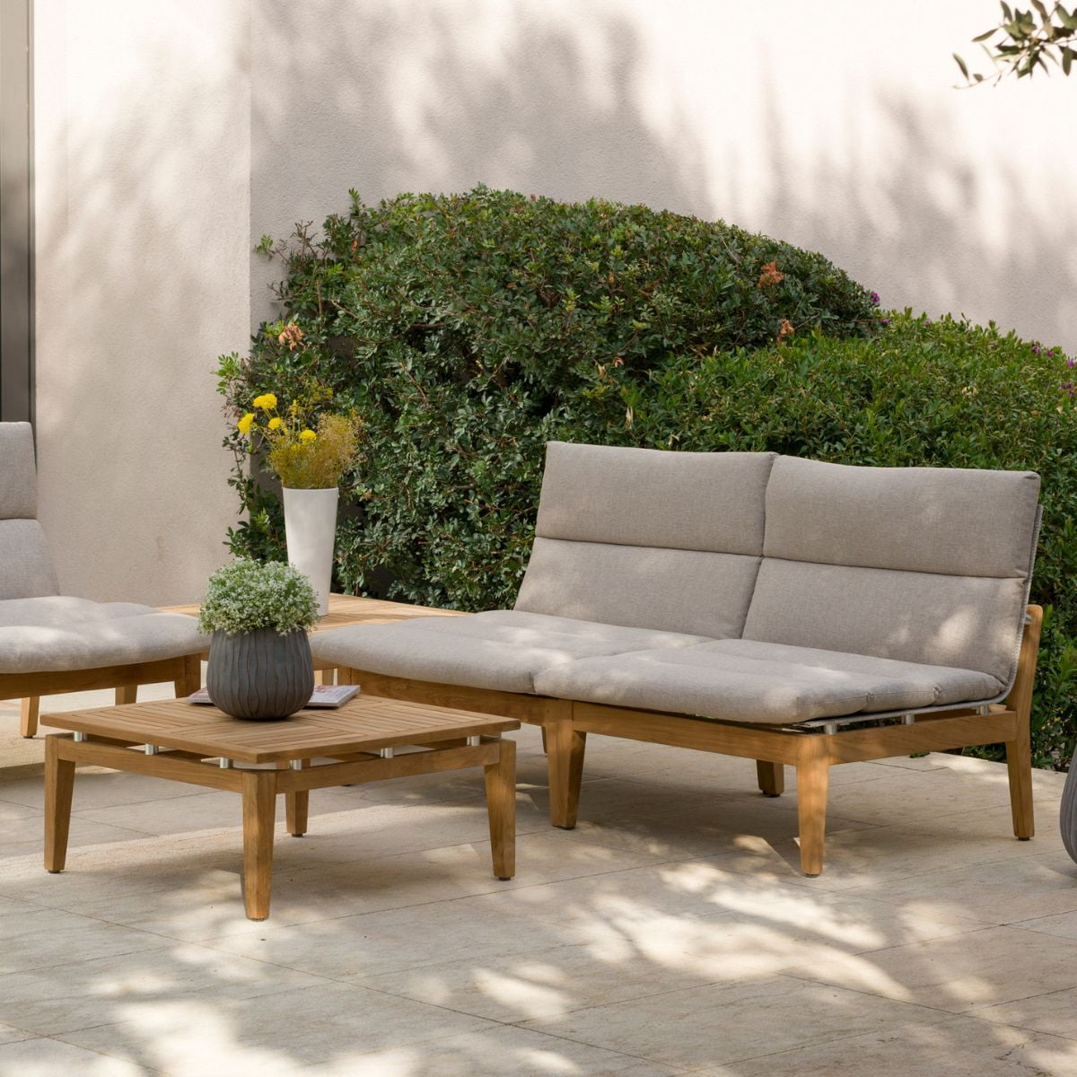 Amazonia Trieste, 100% FSC Certified Teak, Outdoor Patio Square Coffee Table