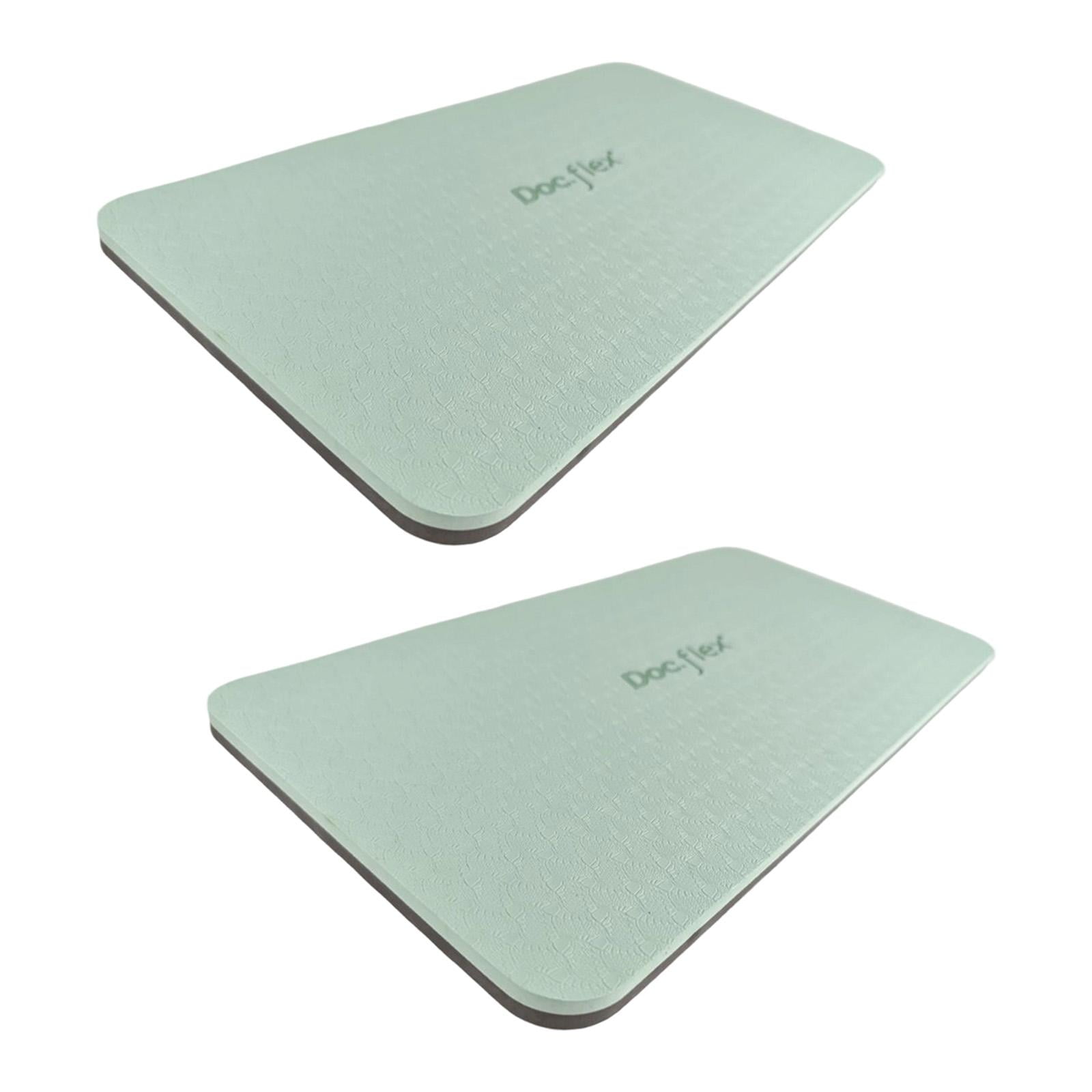 2 Pieces Pilates Yoga Mat Exercise Pad Portable TOE Material for Home Gym and Studio Workouts for Women