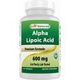 thumbnail image 2 of (3 pack) Best Naturals Alpha Lipoic Acid Antioxidant Protection Health Pills, 600 mg, 120 Capsules, 2 of 8