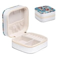 thumbnail image 2 of Rugby Travel Portable Square Jewelry Box Organizer for Rings, Earrings, Necklaces, Bracelets - Ideal for Girls and Women, 2 of 7