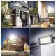 thumbnail image 4 of Paquete de 4 luces de inundación LED para exteriores, impermeables, ultrabrillantes, Ip66, para patio, garaje, campo deportivo (50w) (hy), 4 of 5