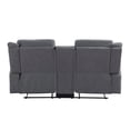 thumbnail image 4 of Lexicon Dean Microfiber Double Reclining Love Seat in Gray, 4 of 5