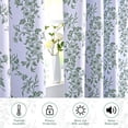 thumbnail image 5 of Alishomtll Floral Curtains Blackout Thermal Insulated Room Darkening Window Drapes for Living Room,Sage Green ,52"x84", 2 Panels, 5 of 9