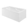 thumbnail image 2 of Claire 60" x 32" Left-Hand Drain Drain Alcove Tub with Corner Apron, 2 of 13
