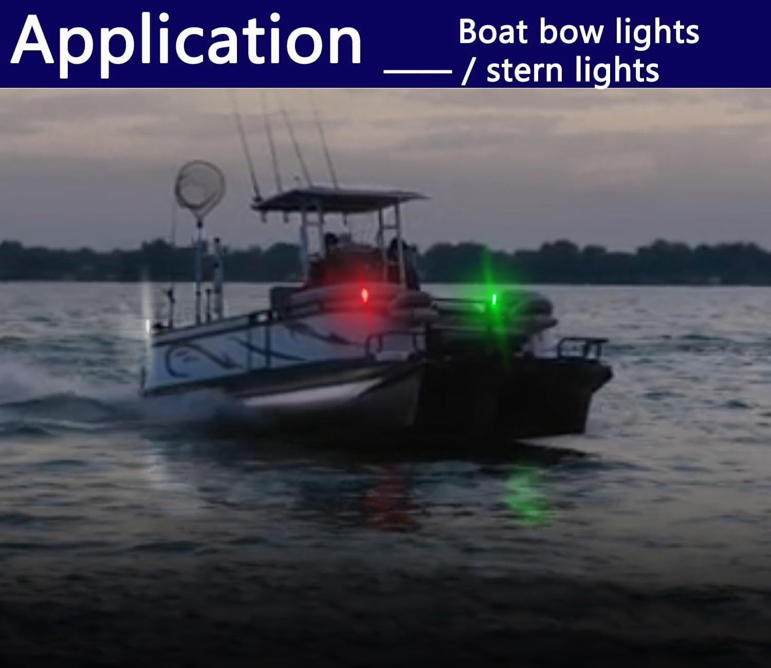 4Pack LED Navigation Lights Kit for Boat Kayak, Stern Light Battery 0perated, Easy Clip on for Night Kayaking, Boating, Canoeing, Paddle Board, Jet Ski, Dinghy, 2Pcs Safety Whistles