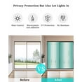 thumbnail image 4 of Window Privacy Film, Turquoise Ombre UV Sun Blocking Window Tint Film Heat Control One Way Blackout Window Film, Modern Abstract Gradient Color Art Non Adhesive Static Cling Sticker 17.7x39.3 In, 4 of 7