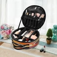 thumbnail image 6 of BZSMCE Makeup Bag Large Travel Cosmetic Bag with Adjustable Dividers Fashion Sad Gills Printed, 6 of 7