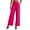 Hot Pink*, variant on RUTAYY Women's Casual Pants Wide Leg Work Business High Waisted Solid Color with Pocket Trendy Classic Trousers