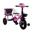 thumbnail image 1 of Triciclo para Niños The Baby Shop  doble Asiento, Torreta con Luz y Sonido Rosa -, 1 of 8