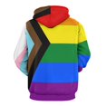 thumbnail image 5 of Flag of Progressive Pride Oversized Hoodies for Women Pullover Womens Clothes with Pocket Mens Ultimate Pullover Hoodie Sweatshirt S-6XL, 5 of 8